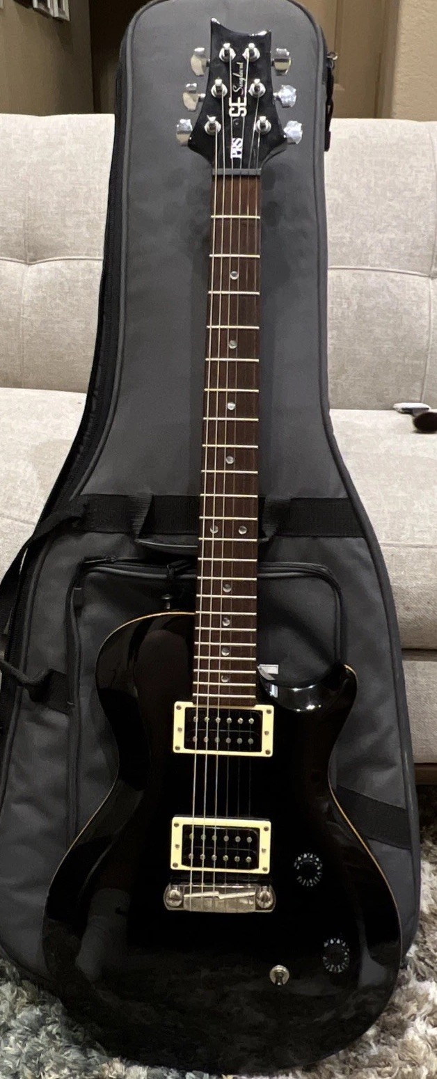 PRS SE Singlecut Electric Guitar in BLACK w/ Nice Gigbag – Made in Korea