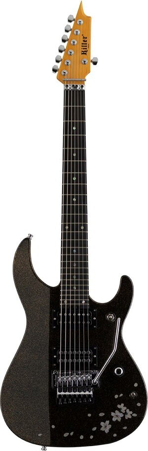 Killer KG-Fascinator Seven the Empress galaxy w/ Gig Bag black petals New