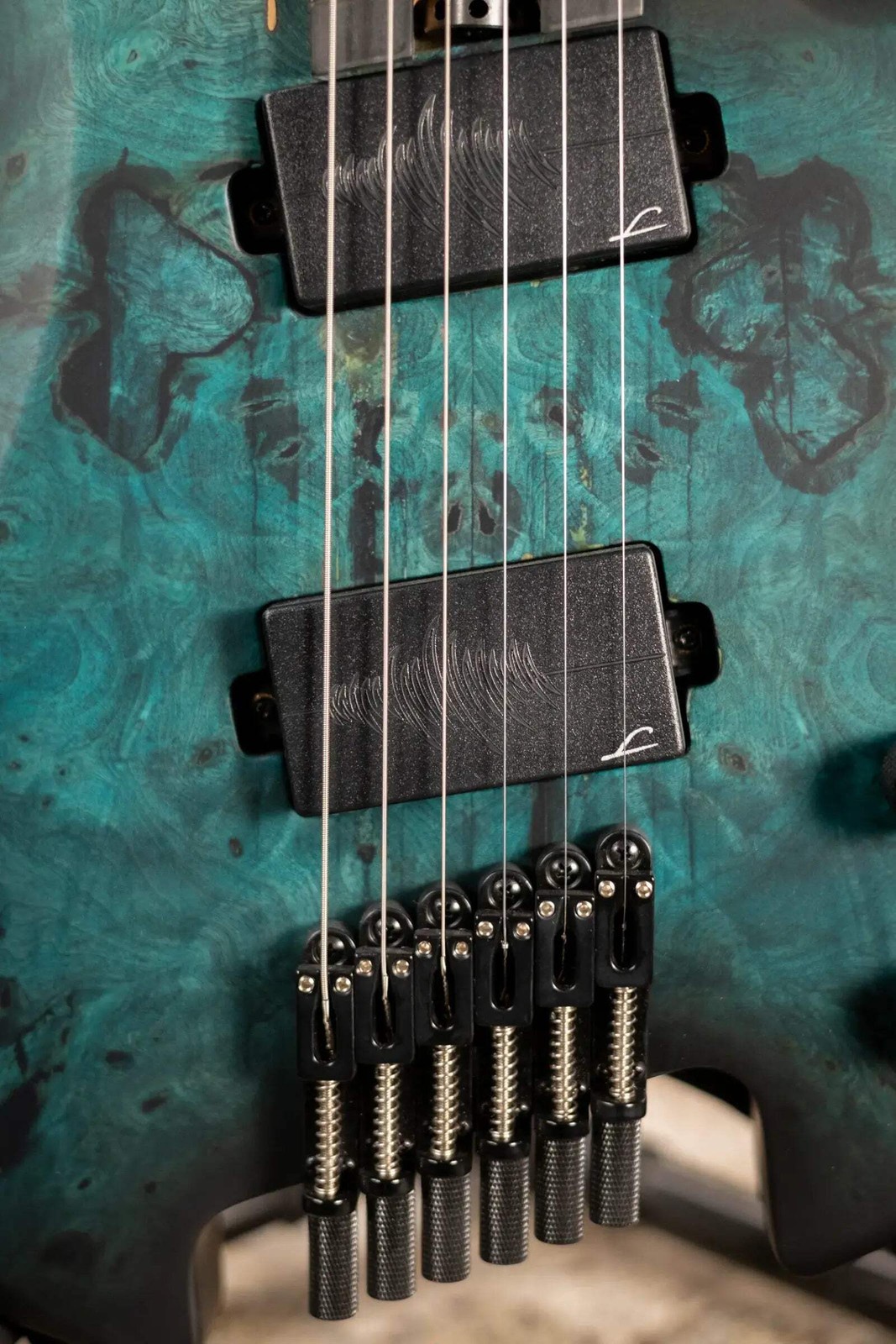 Legator Ghost G6FSS-DS Super Shred 6-String Multi-Scale Electric Guitar – Dark S