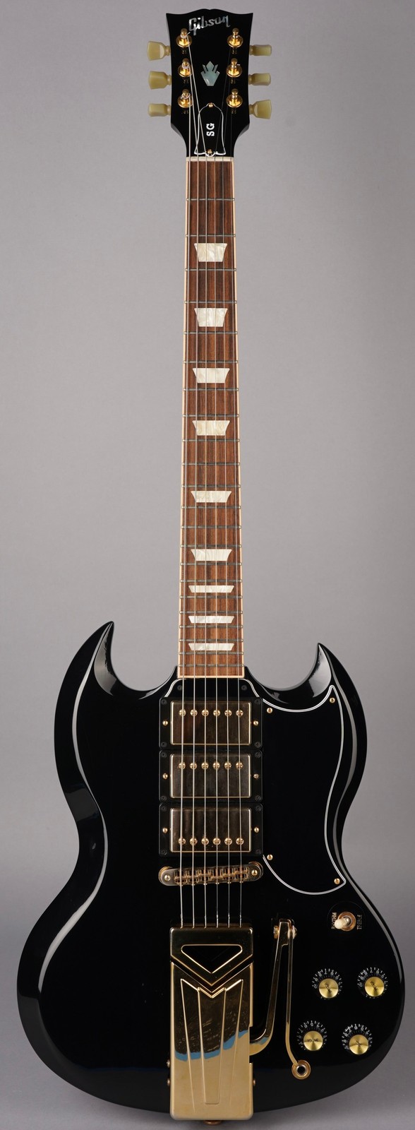 Gibson SGS3 – Limited Edition – 2015 – Sideways Vibrola – Ebony Black w/OHSC