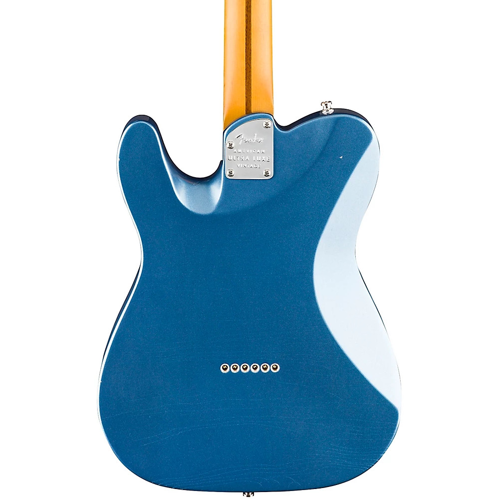 Fender American Ultra Luxe Vntg 60s Custom Telecaster Rosewd FB Guitar Plcd Blu