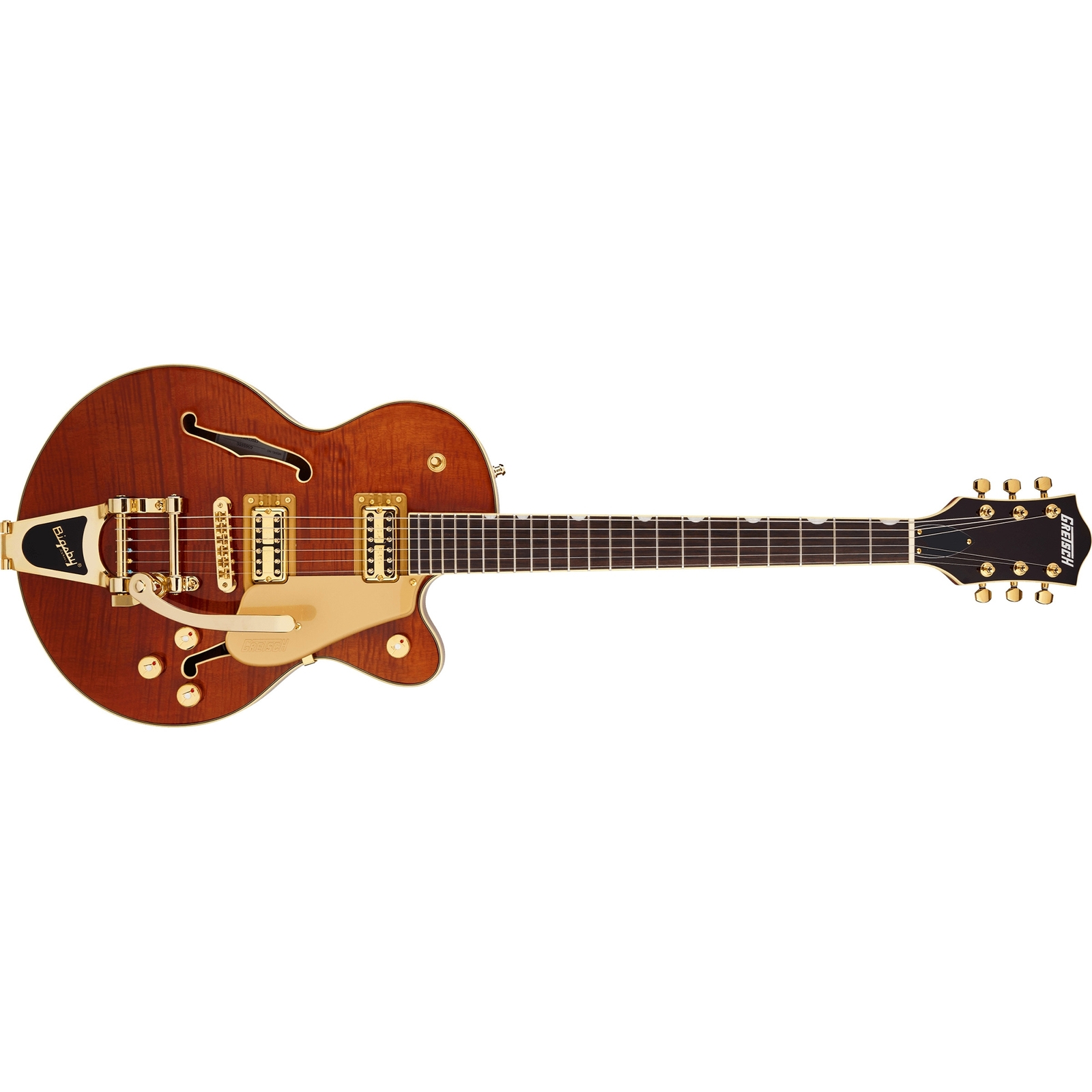 Gretsch Electromatic Okoume Broadkaster Jr. SC Semi-Hollow Guitar Roundup Orange