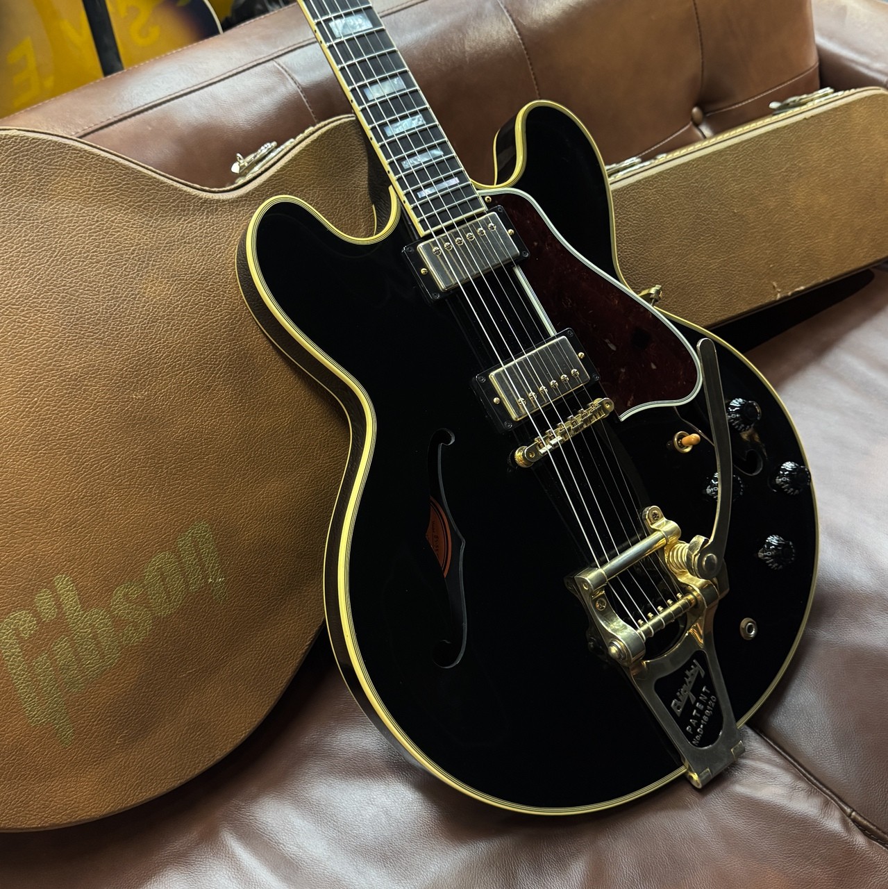 Gibson Memphis Made In Es-355 With Bigsby Ebony 4.34Kg 2015 3F Floor Safe delive