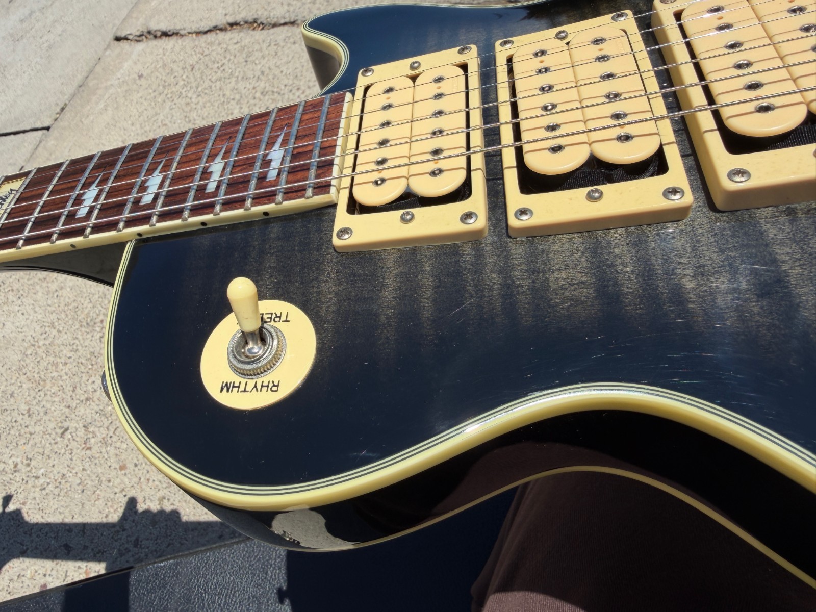 2000 Epiphone Ace Frehley Signature Les Paul Custom Black Burst -w/ VIDEO