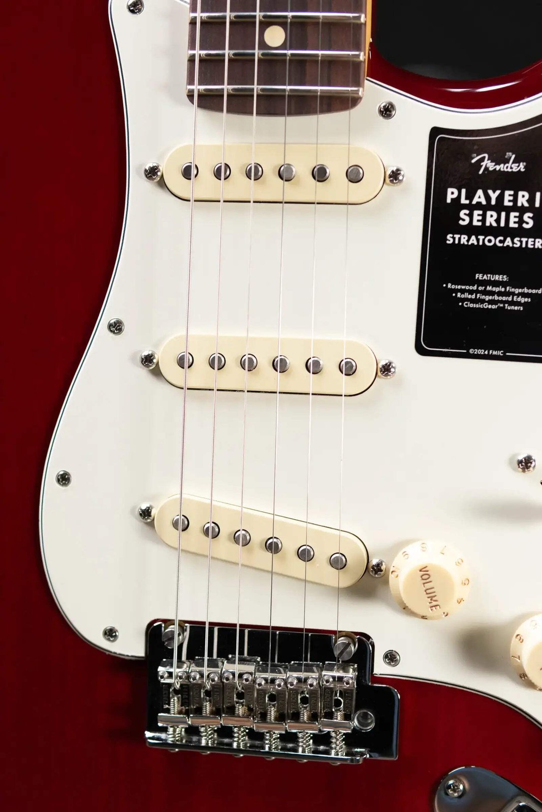 Fender Player II Stratocaster Electric Guitar – Transparent Cherry Burst