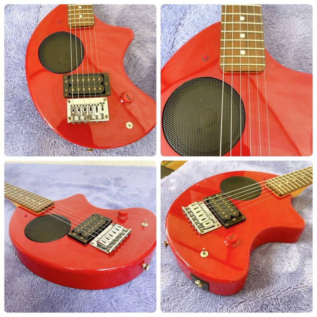FERNANDES ZO-3 Red Mini Electric Guitar with Speaker