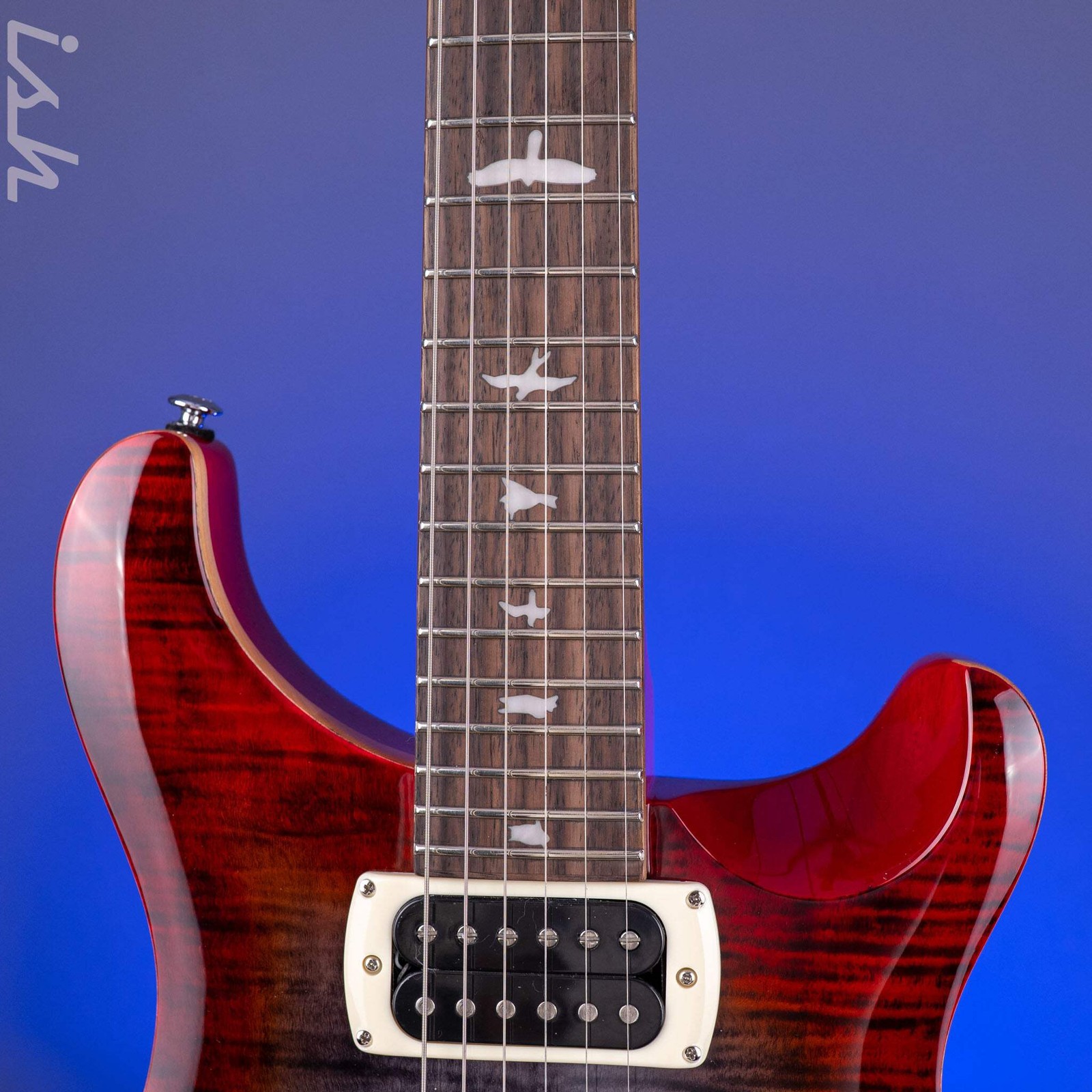 PRS SE Custom 24 Charcoal Cherry Burst