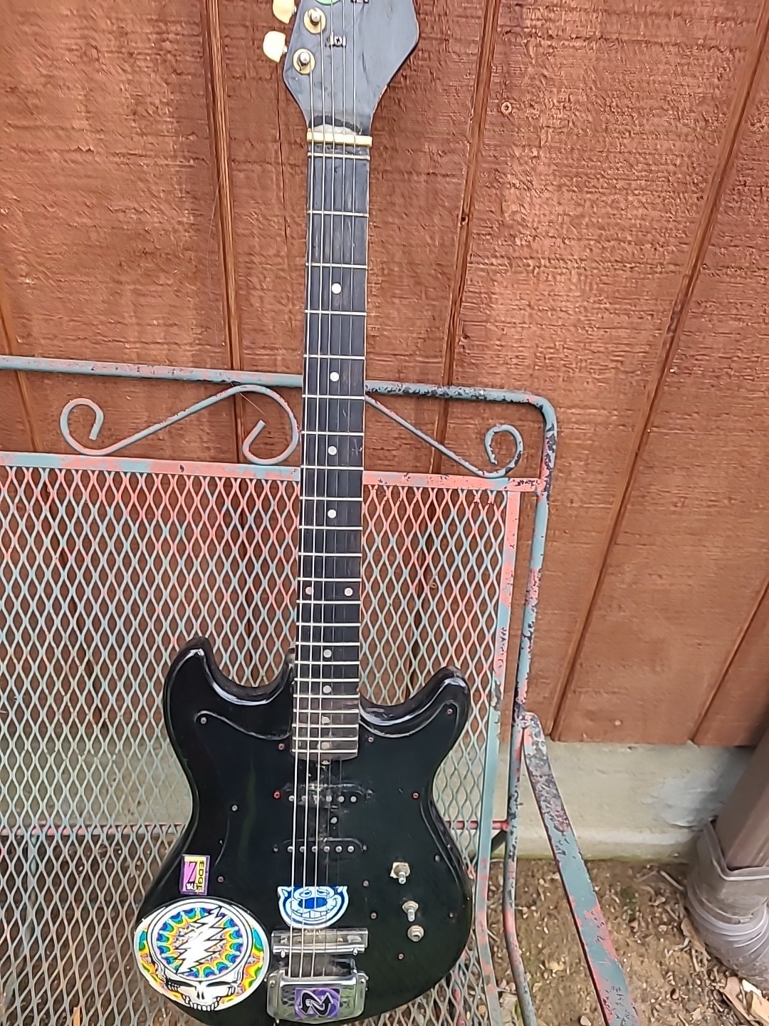 Vintage Harmony Electric Guitar Kiss Army Rock 80s Parts As Is