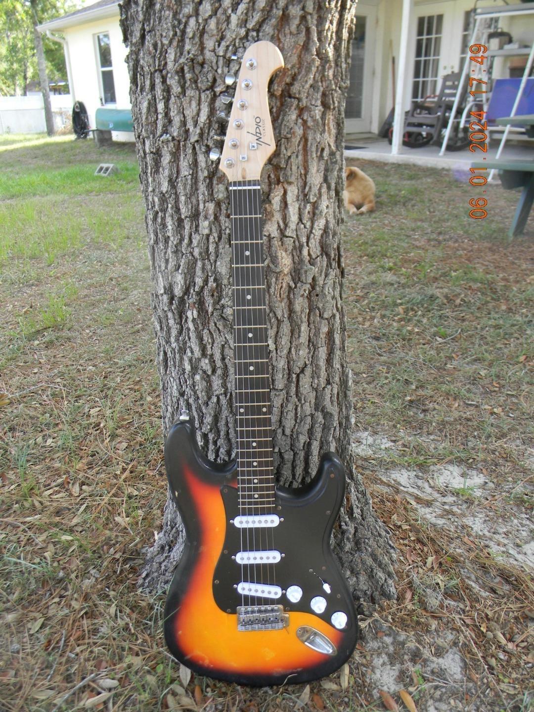 Indio”Custom Shack ” Reliced Strat, Alnico Pickups, Custom Wiring,Big Block Trem