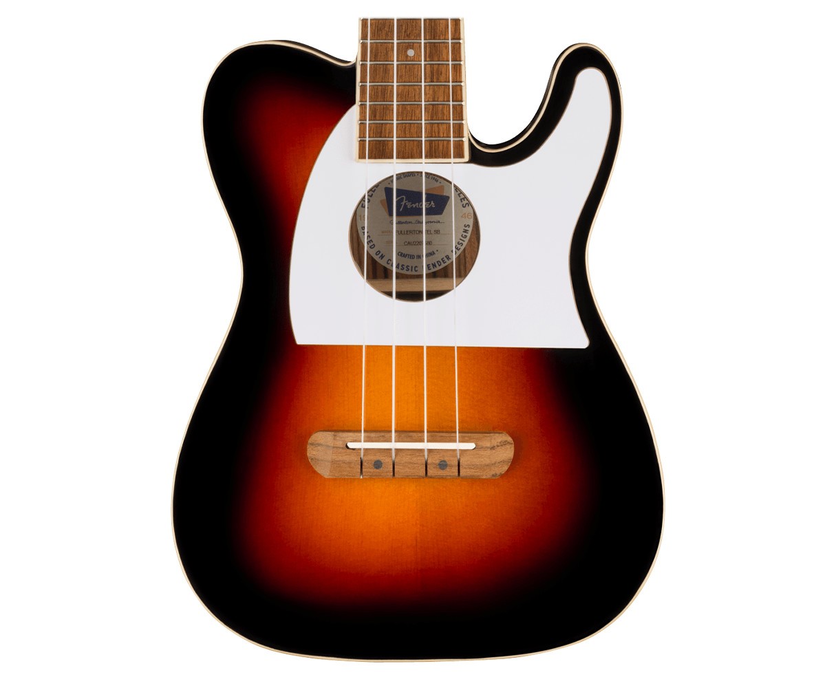 Used Fender Fullerton Tele Uke – 2-Color Sunburst w/ Walnut FB