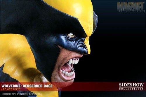 Sealed/NEW Wolverine Berserker Rage Life Size Bust Sideshow Marvel, 2011) Statue