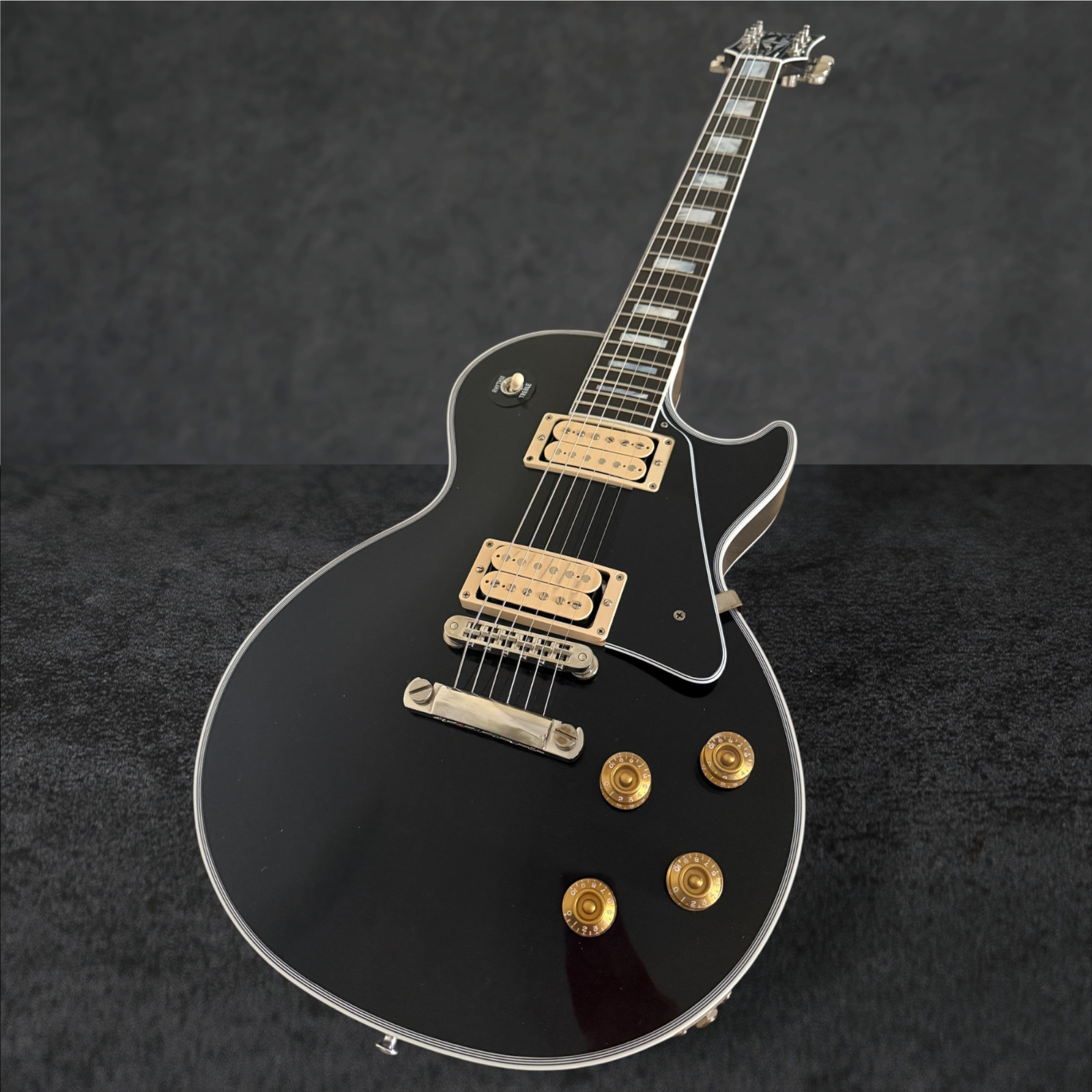 Gibson Custom Shop Les Paul Custom M2M Ebony with Double Classic White Pickups