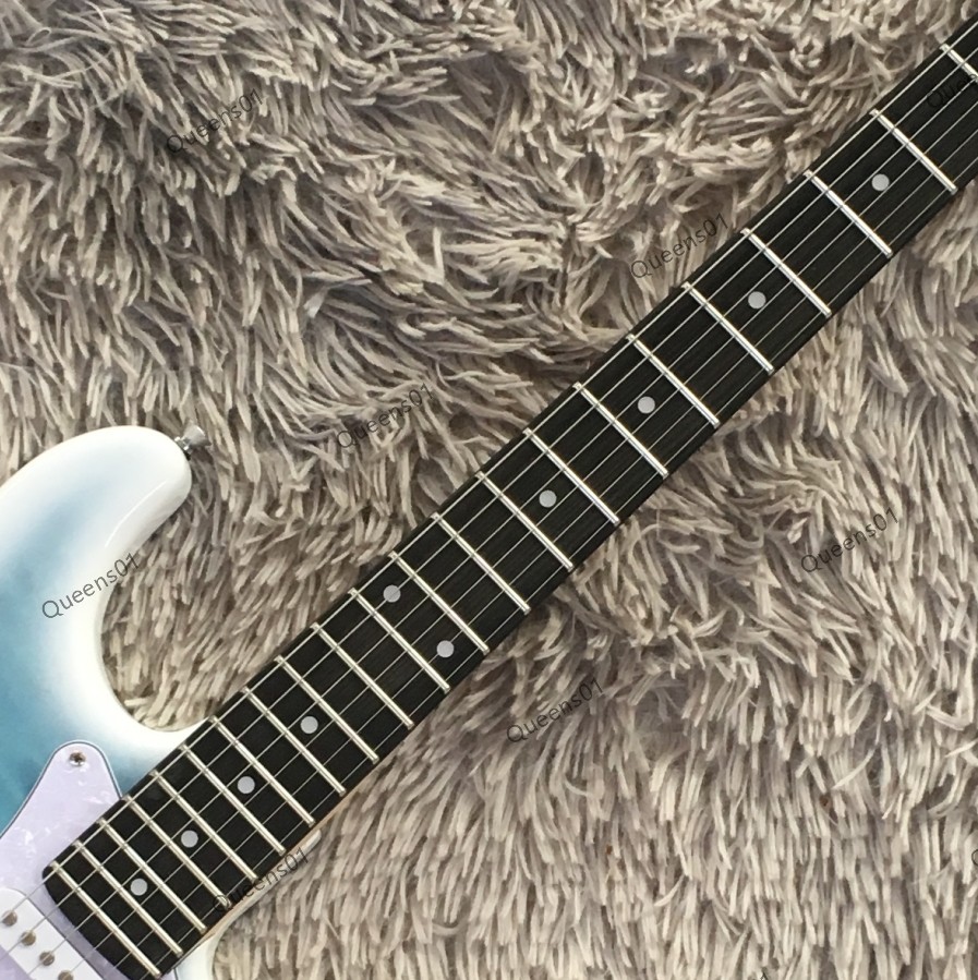 Electric Guitar Figured Maple Top Veneer SSH Pickups Chrome Hardware Fast Ship