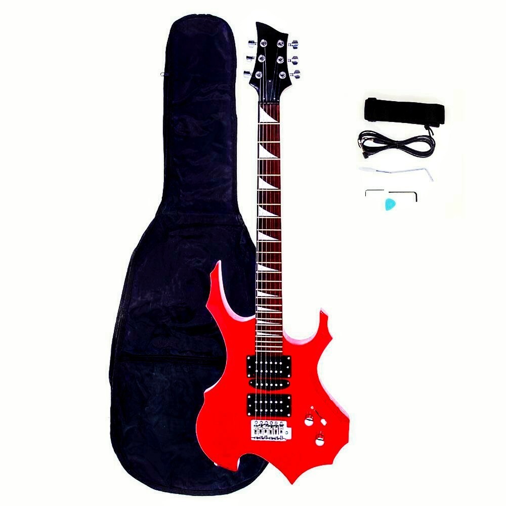 🎄HOLIDAY SPECIAL!🎄 +AMP! ESP Style Electric Guitar Case/Bag, Strap, Cable!