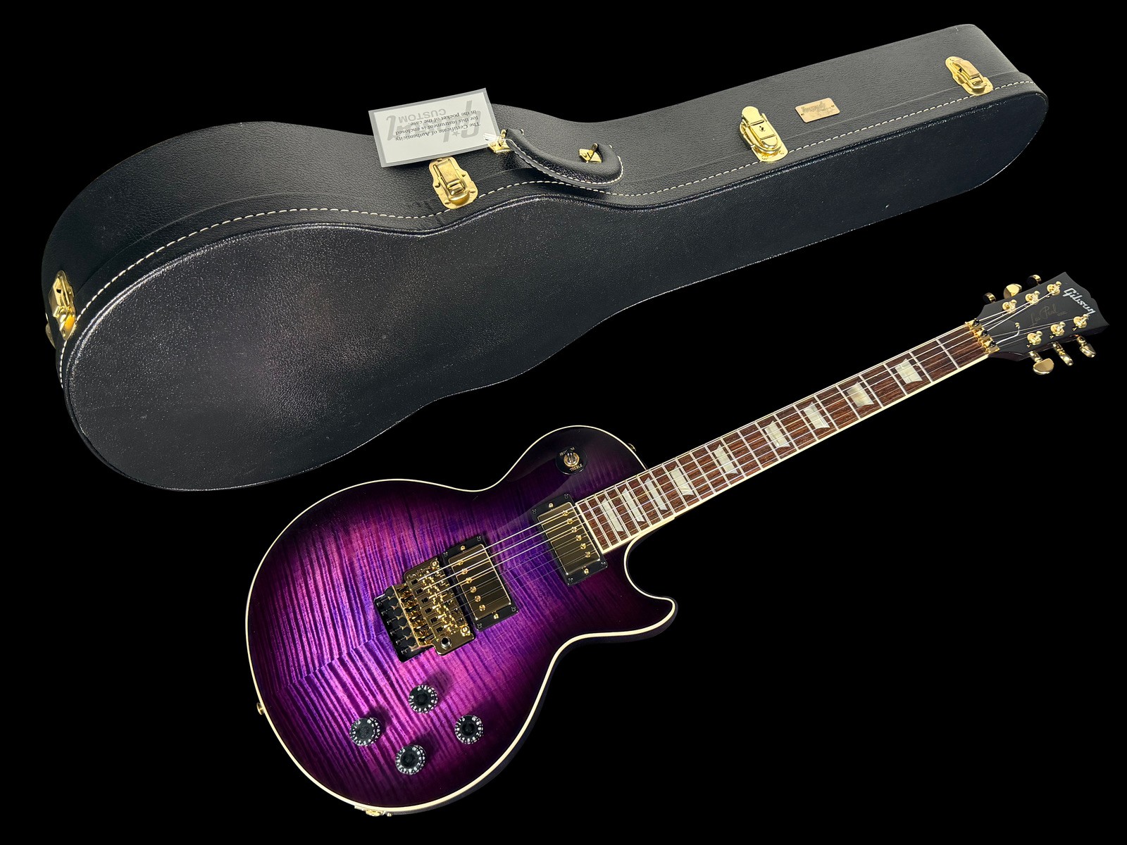 2026 GIBSON LES PAUL AXCESS STANDARD CUSTOM SHOP FLAME TOP w FLOYD ~ TRI-BERRY