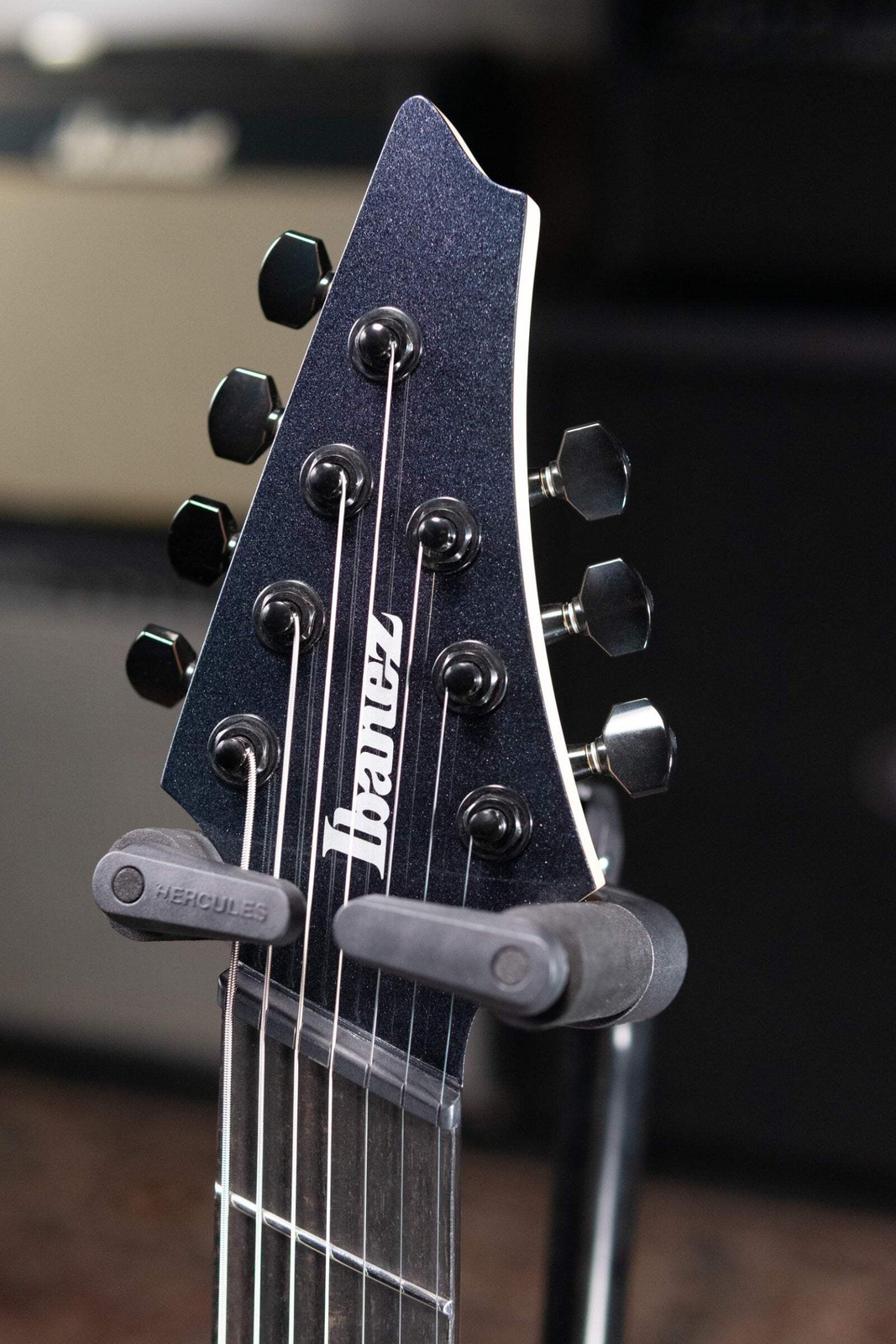 Ibanez Alpha A527 Multi-scale 7-string Electric Guitar – Iron Pewter with Gig Ba