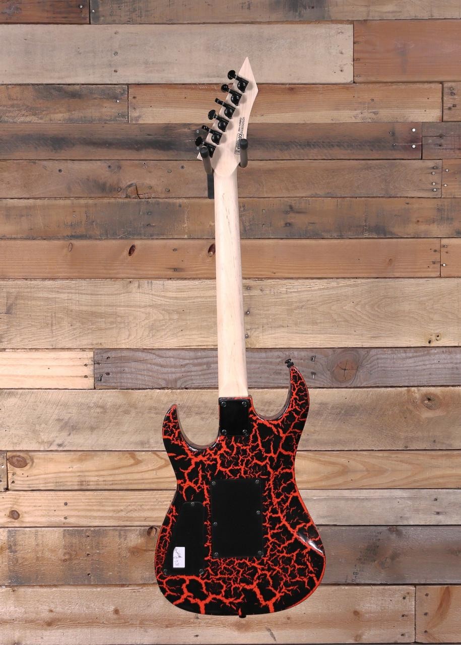 BC Rich Gunslinger Retro II Electric Guitar Red Crackle w/ Floyd Rose