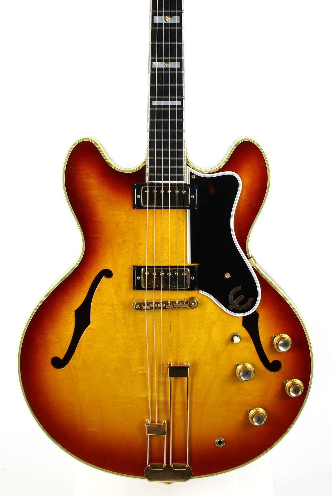 1964 Epiphone Sheraton Sunburst w Original Case | Wide Nut Vintage Kalamazoo