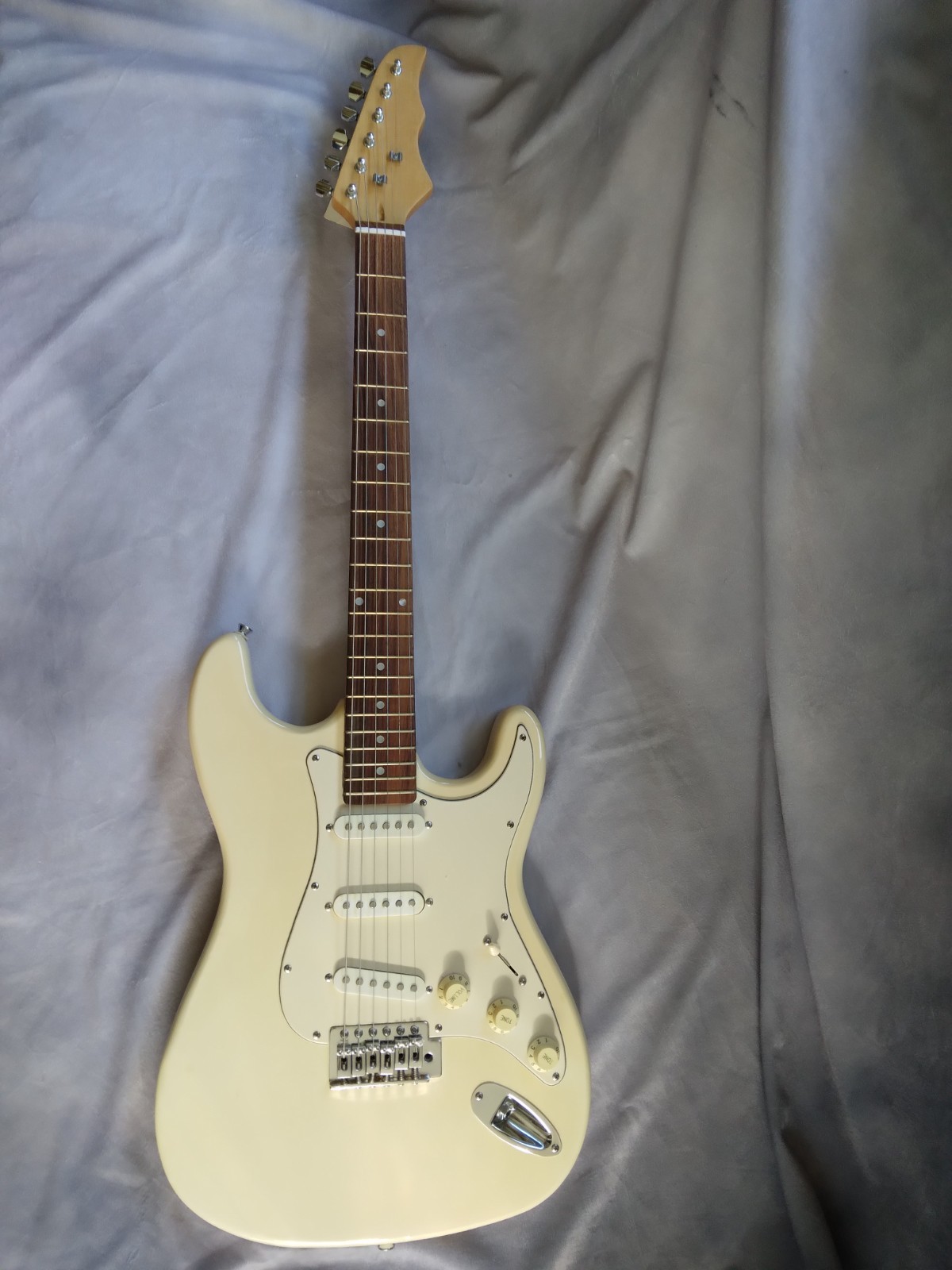 Unbranded Stratocaster Clone Electric Guitar Ivory Color
