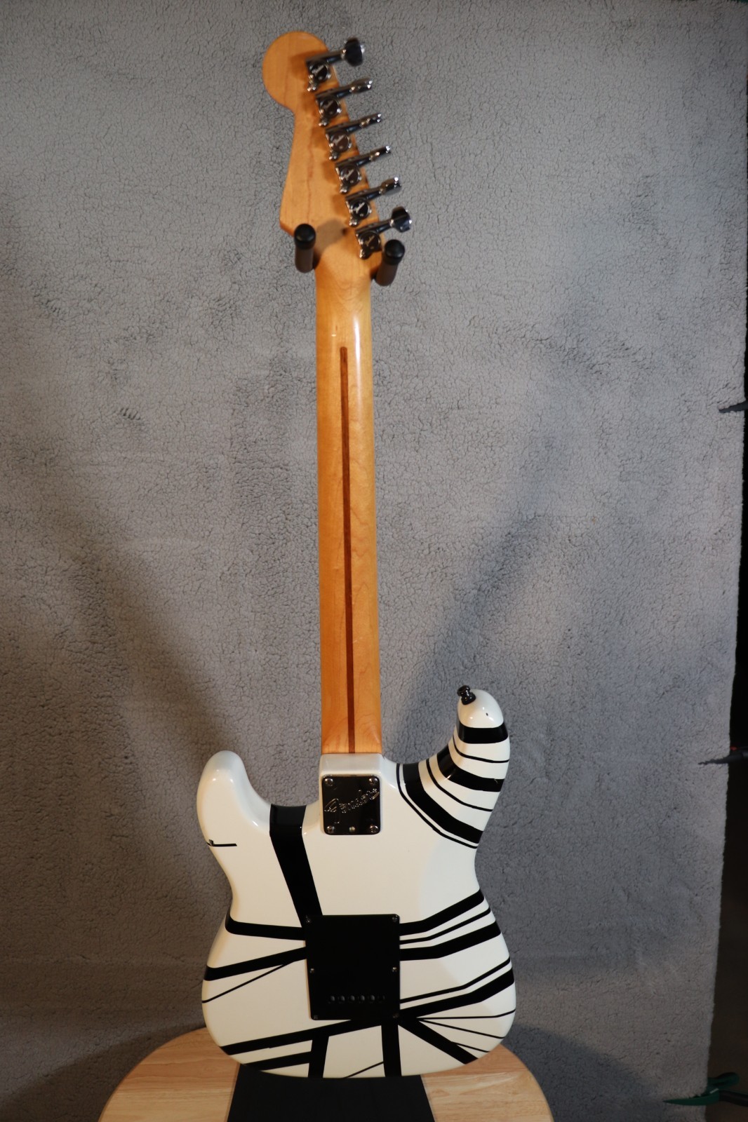 1984-87 Squier Fender Stratocaster E Series MIJ Frankenstein Black White Japan
