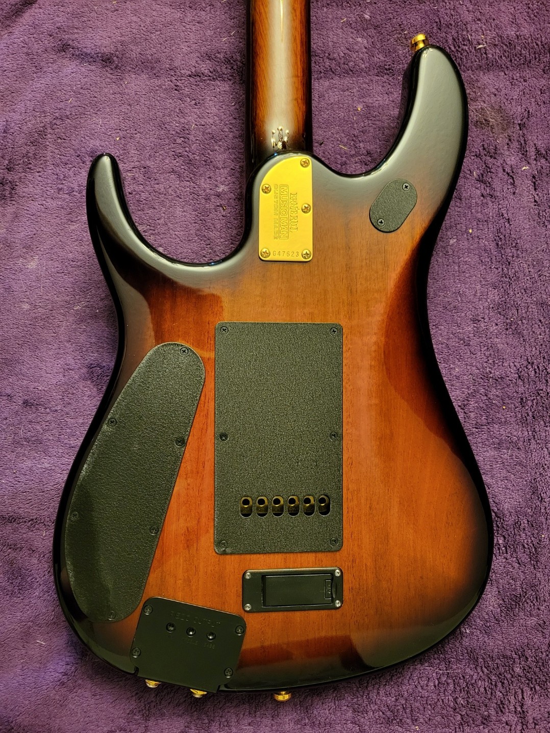 Ernie Ball Music Man BFR6 John Petrucci Island Burst Koa Wood Top