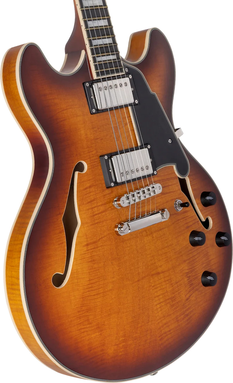 D’Angelico Premier DC Electric Guitar – Dark Iced Tea Burst