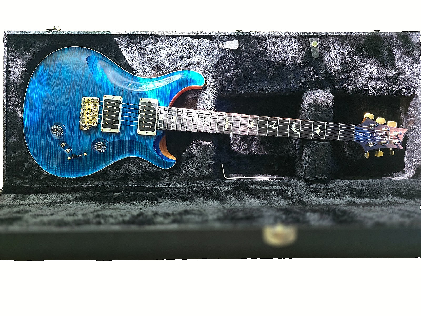 2020 Paul Reed Smith Custom 24-08 10-Top – Excellent – Ocean Blue, Pattern Thin