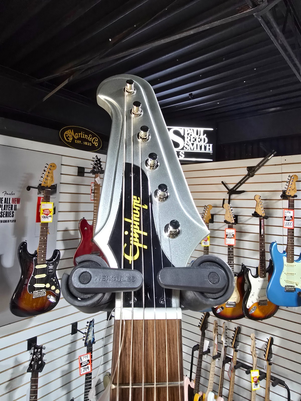 Epiphone 1963 Firebird I – Silver Mist W/ OHSC & PLEK*D #154