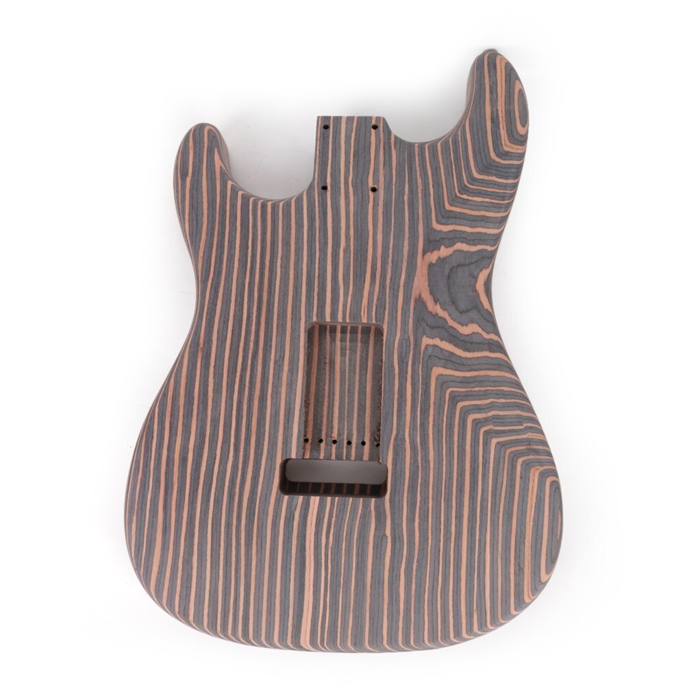 diy electric st guitar kits zebrawood 6strings with hardware