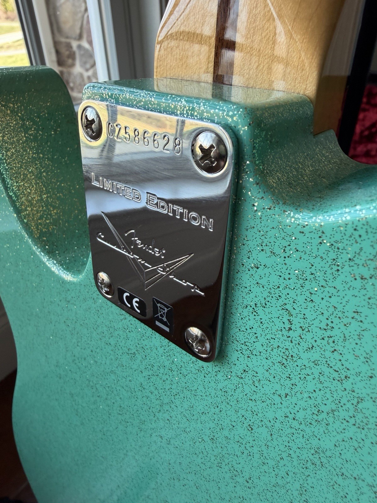 2025 Fender Custom Shop Telecaster W25 Custom Deluxe NOS Seafoam Green Sparkle