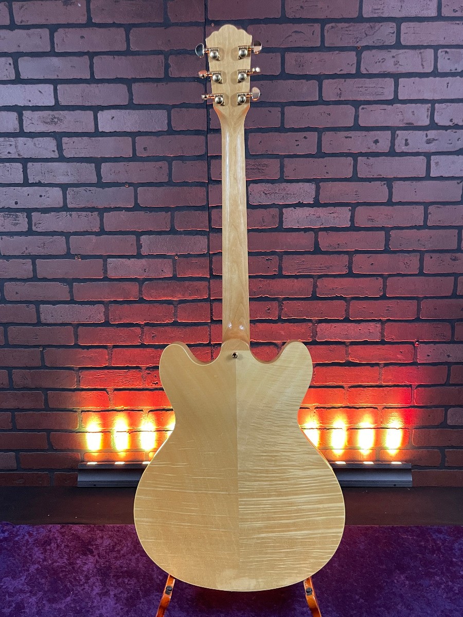 2005 Washburn HB35 Semi-Hollow Electric Guitar- Natural Gloss – w/ Hard Case
