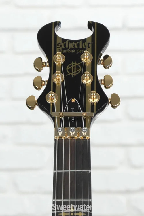 Schecter Synyster Gates Custom-S – Black with Gold Stripes