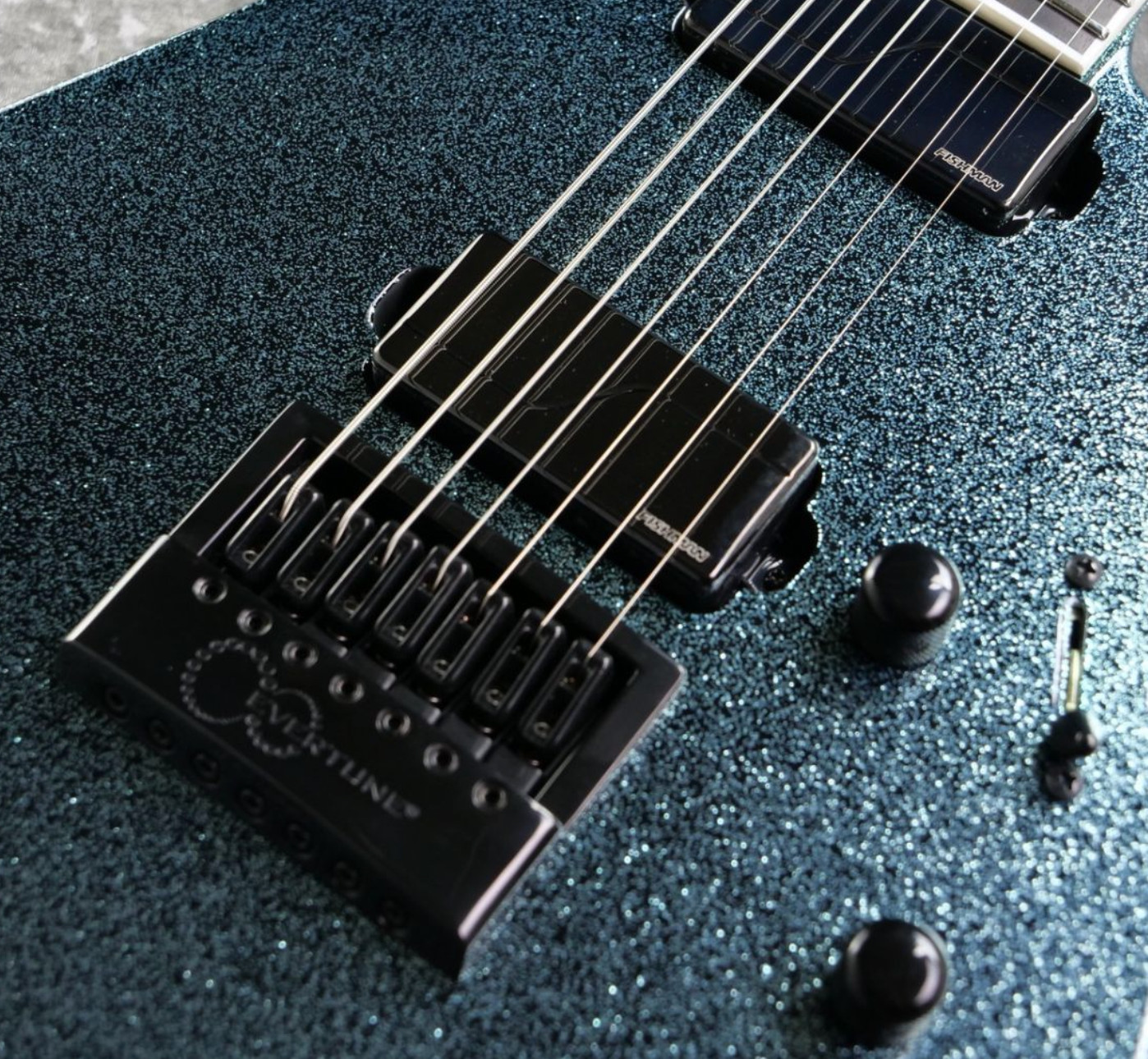 New! ESP E-II M-II 7B ET Granite Sparkle Electric guitar 7 strings gig bag JAPAN