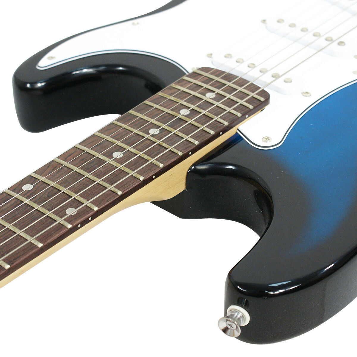 39″ Full Size Electric Guitar with Amp Case Accessories Pack for Beginner Blue