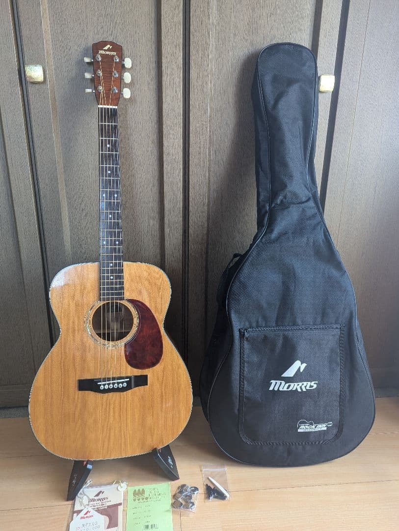 Rare Morris MF-702 MIJ Acoustic Guitar Solid Spruce Top Hawaiian Koa w/ Case