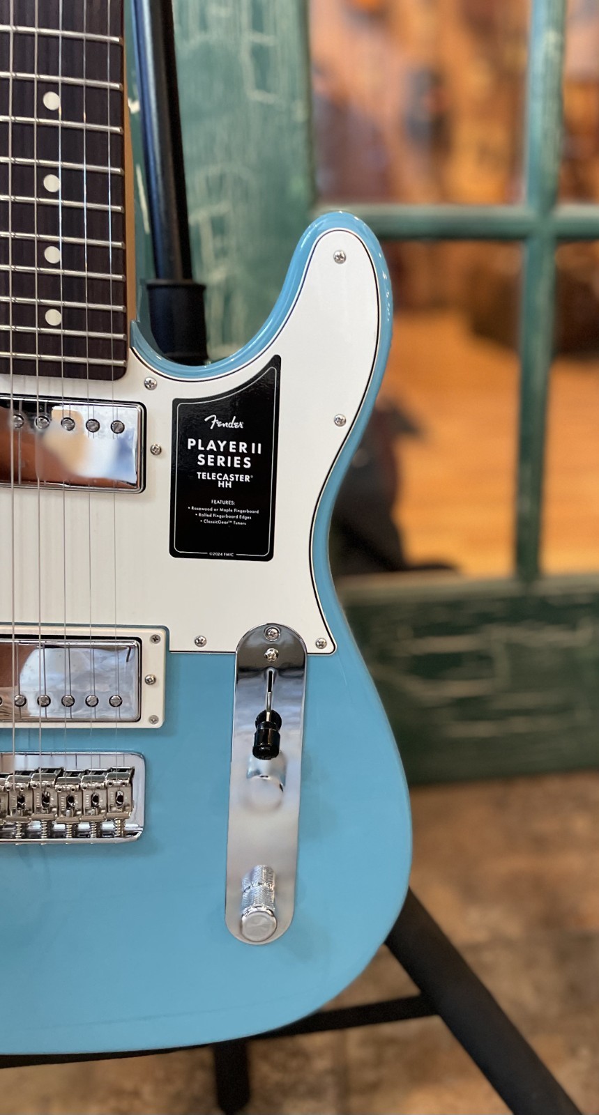 Fender Player II Telecaster Electric Guitar HH Aquatone Blue NEW! FREE SHIPPING