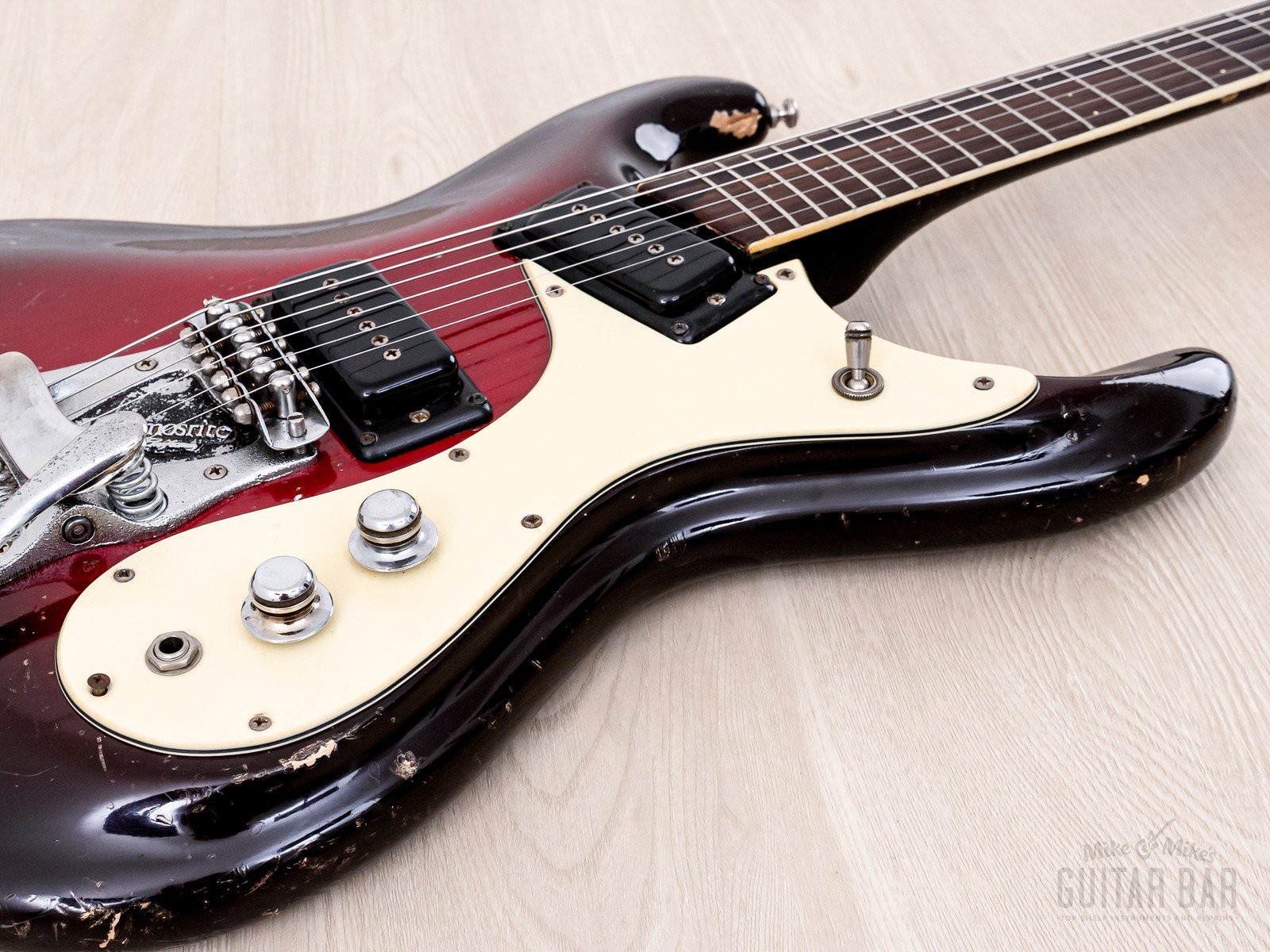1964 Mosrite Ventures Model Vintage Guitar Red Sunburst w/ Vibramute, Case