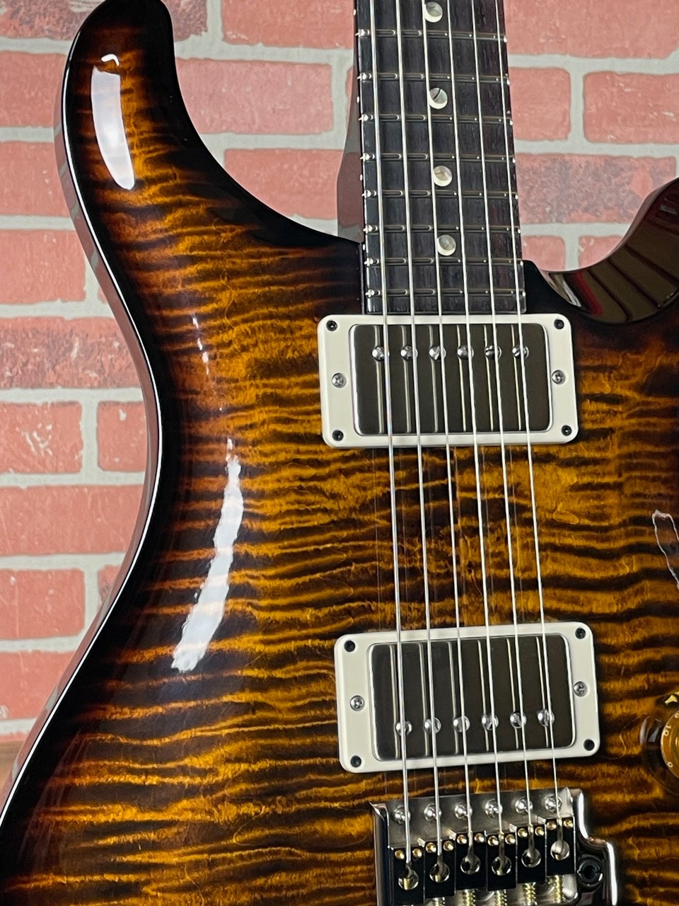 PRS 2024 David Grissom DGT Moons Electric Guitar – Black Gold Wraparound Burst