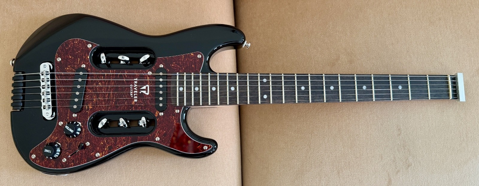 Mint Traveler EG-2 Electric Travel Guitar, Gig Bag, Upgraded Locking Tuners