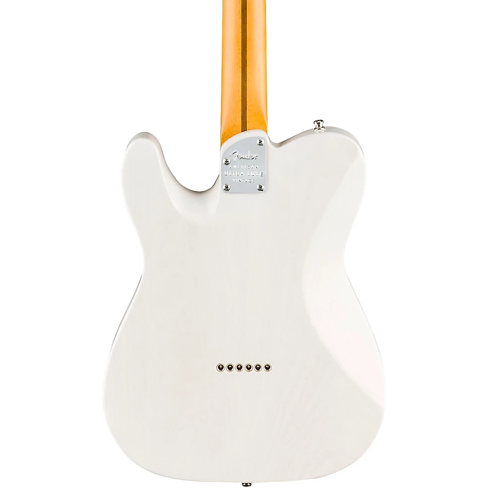 Fender American Ultra Luxe Vintage ’50s Telecaster Maple FB Guitar White Blonde