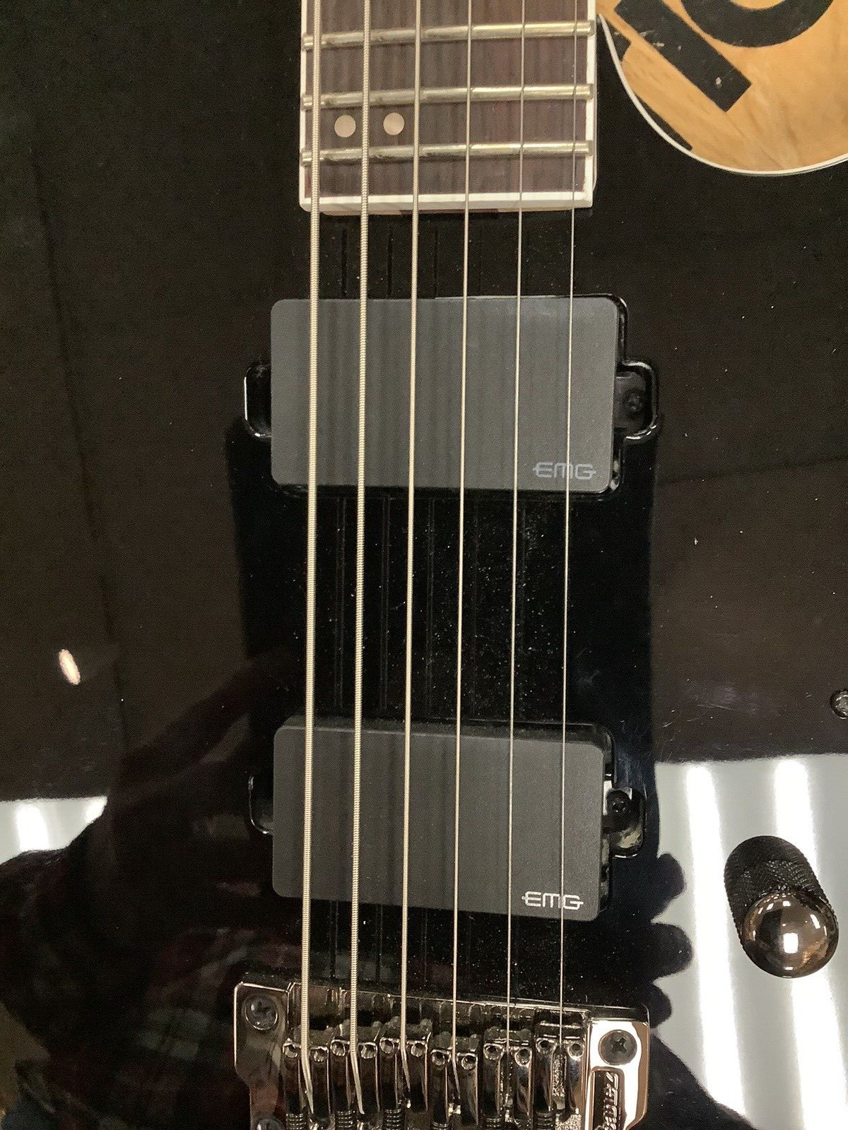Ibanez RGIB21BK RG Iron Label Electric Baritone Guitar w/ EMG Tuned B-B Black