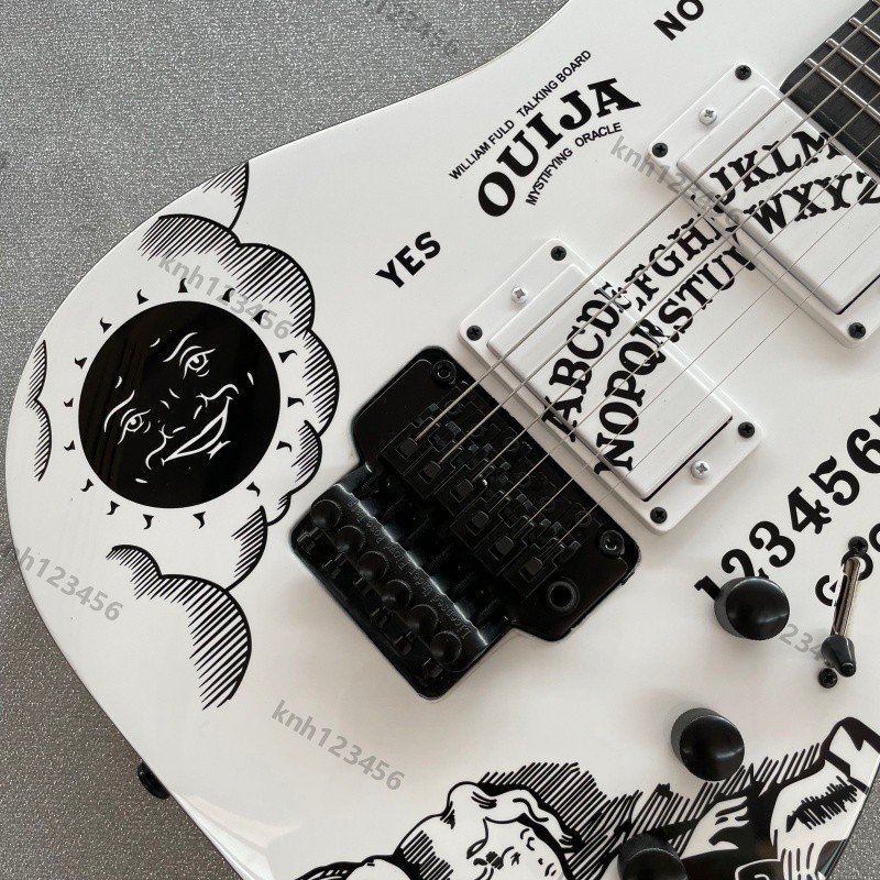 KH-Ouija Solid Body Electric Guitar Stainless Rounded Fret Edge C Shape Neck