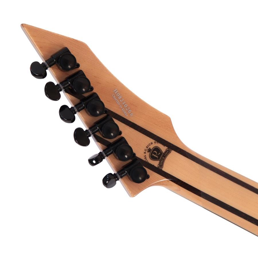B.C.Rich SHREDZILLA PROPHECY ARCHTOP WITH EVERTUNE LAVA Burst Black Line Inlays