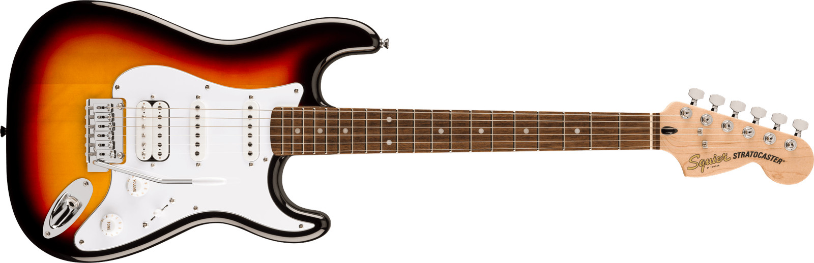 Fender Squier Affinity Series™ Stratocaster® Junior HSS Guitar, 3-Color Sunbu
