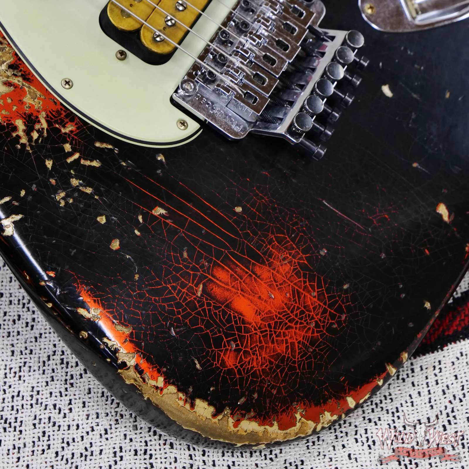 2026 Fender Custom Shop Black Lightning Stratocaster Floyd Rose Heavy Relic