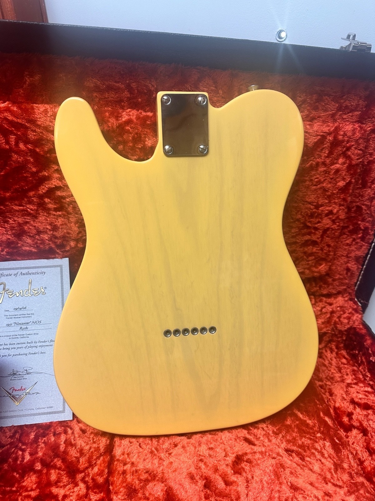 2006 Fender 1951 Custom Shop Nocaster R5181 NOS & Fender Case
