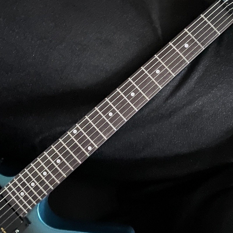 Electric Guitar Teal Burst Sparkle Stainless Rounded Fret Edge HH Pickup Fast
