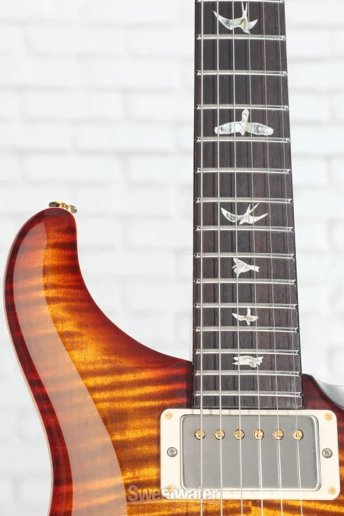 PRS DGT Semi-Hollow Electric Guitar with Birds Inlays – Dark Cherry Sunburst,