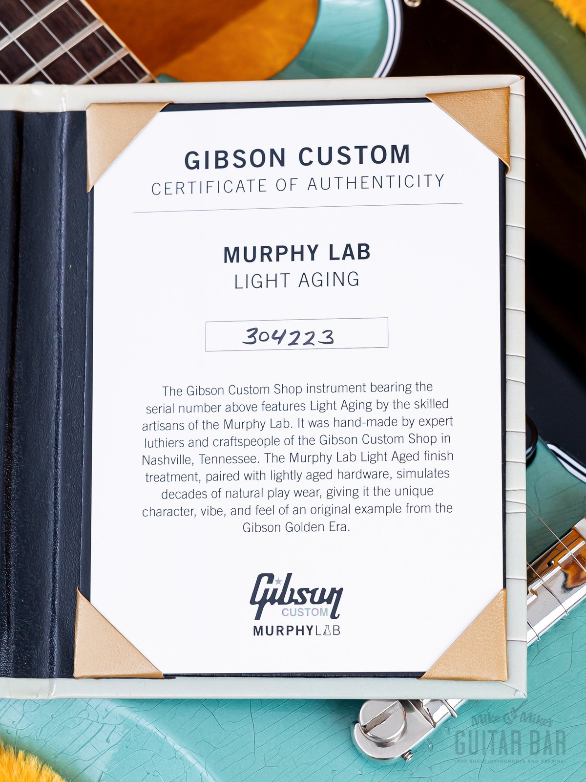 2023 Gibson Custom Shop 1963 SG Special Murphy Lab Light Aged w/ Case, Tags