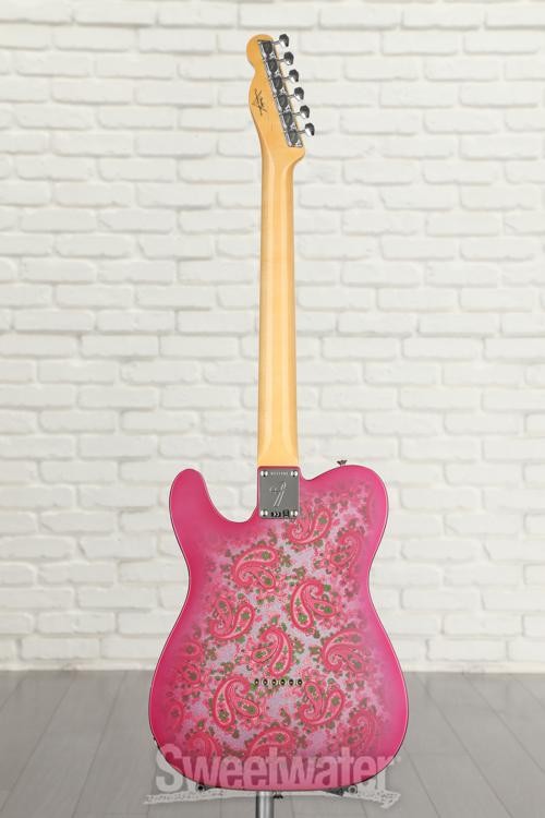 Fender Custom Shop Vintage Custom ’68 Paisley Telecaster Electric Guitar – Pink